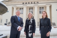 Administrerende direktør for Nasdaq Nordics, Lauri Rosendahl, har lagt inn et bud på Oslo Børs som overgår budet fra Euronext både på pris og innhold, mener konsernsjef Bente A. Landsnes og styreleder Catharina Hellerud i Oslo Børs VPS Holding ASA.