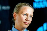 Den 28 år gamle mannen som først ble pågrepet i tilknytning til drapet på Jonas Henriksen, har samtykket til at saken hans går som kontorforretning. Her politiadvokat Tine Henriksen i Sørøst politidistrikt.