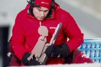 Ekspertkommentator Anders Jacobsen skifter arbeidsgiver. Her fra Ski-VM i 2017.