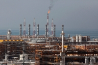 South Pars i Iran, her fra 2014. Anlegget ble truffet av et angrep onsdag.